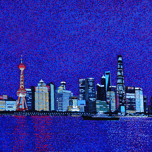 The night view in Shanghai